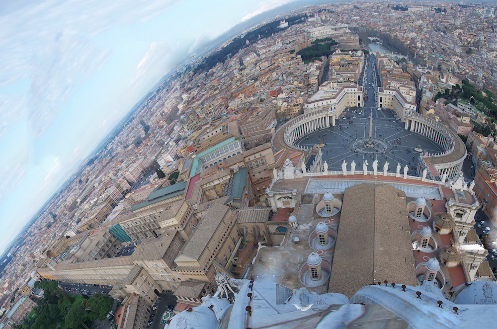 Rome Day Tours utilize amazingly helpful visual aids, such as this composite image of both the Vatican Museums and St. Peter's Basilica